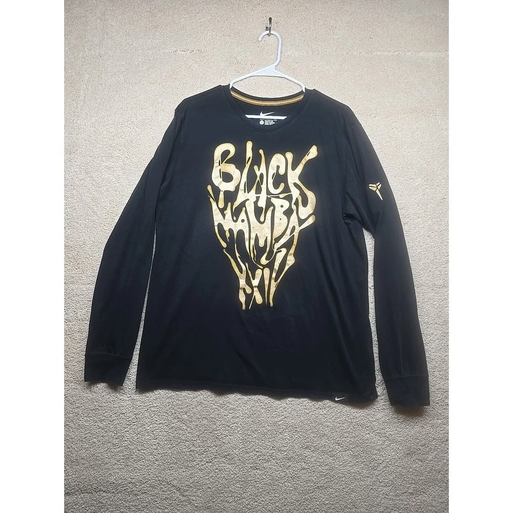 2014 Nike‎ Black Mamba Shirt Adult Large Kobe Bryant Dri-Fit Long Sleeve